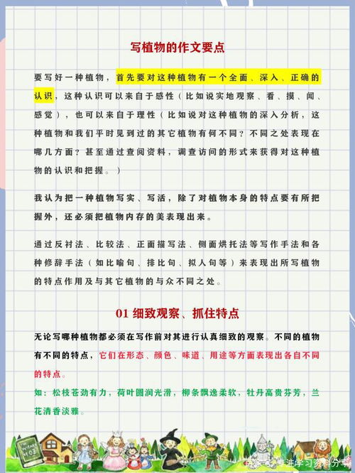 小學(xué)植物作文寫作方法有哪些