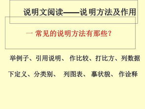 語文句子有哪些說明方法有哪些