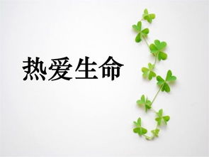 關(guān)于熱愛生命詩(shī)句