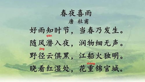 關(guān)于雨的聲音的古詩句