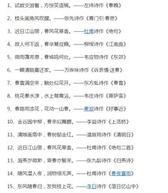 古詩中描寫季節(jié)的詩句有哪些