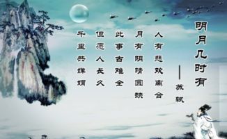 明月幾時有古詩句子
