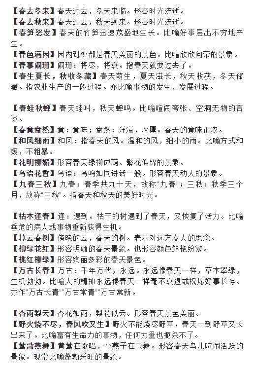 詩(shī)句,句子,描寫(xiě),春天