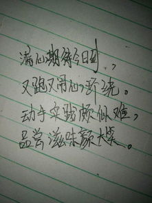 關(guān)于食物的自創(chuàng)詩句