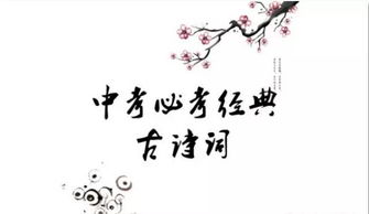 2019中考必考古詩句