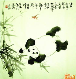 熊貓,竹子,詩(shī)句