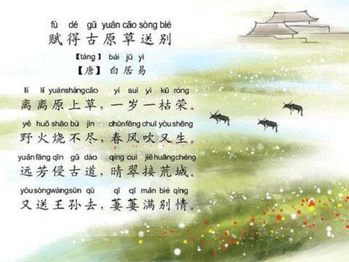 古詩中帶有草的詩句