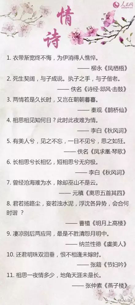 關(guān)于人與人之間愛的詩句