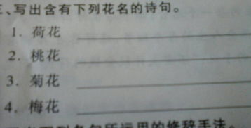 花名,古詩,詩句,含有