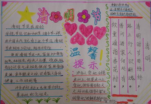詩句,清明節(jié),手抄報(bào)