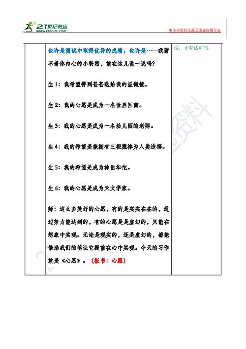 語文六級下冊第四單元作文心愿開頭