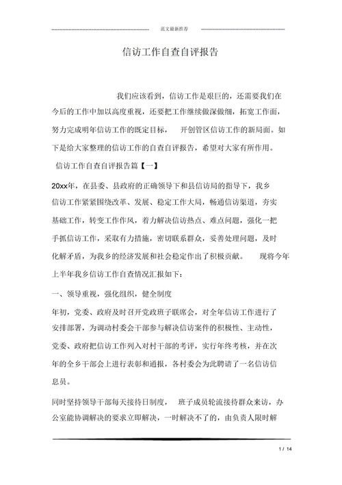 工作自查自評(píng)報(bào)告()