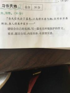 關(guān)注環(huán)境作文開(kāi)頭