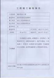 工程驗收報告(消防驗收報告)