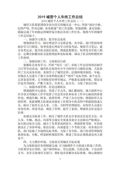 城管年終個人總結(jié)()