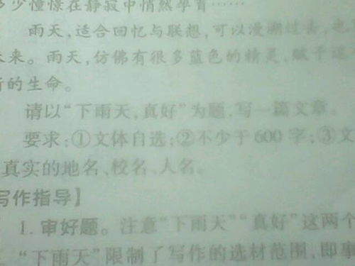 作文描寫(xiě)下雨天的開(kāi)頭