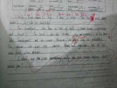 以三餐開頭的英語作文