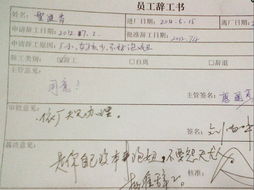 公司普通員工辭工書(辭工書)