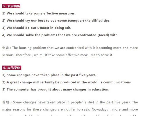英語作文第二段舉例子開頭句型