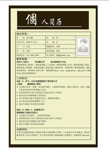 室內(nèi)裝修簡(jiǎn)歷范文(室內(nèi)裝修簡(jiǎn)歷)