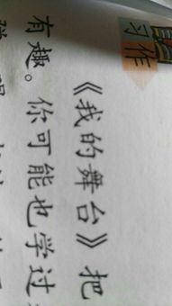 這里是我的舞臺作文開頭