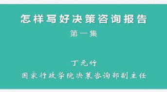 如何寫好決策咨詢報告()