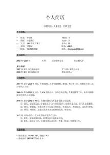 行政管理人員簡歷范文(行政管理人員簡歷范文)