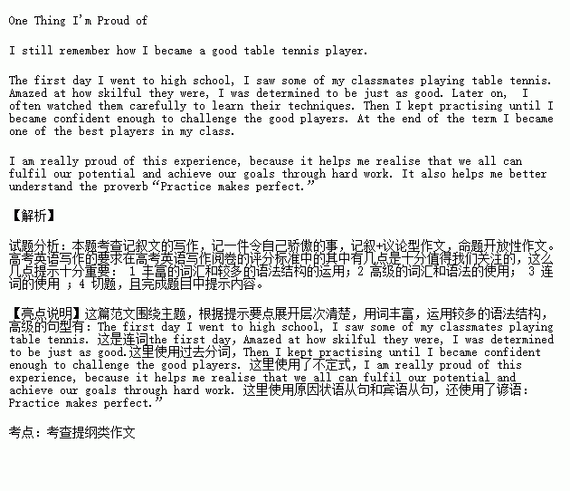 Improudof作文開頭