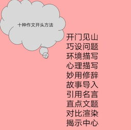 開門見山的開頭寫一件事情的作文