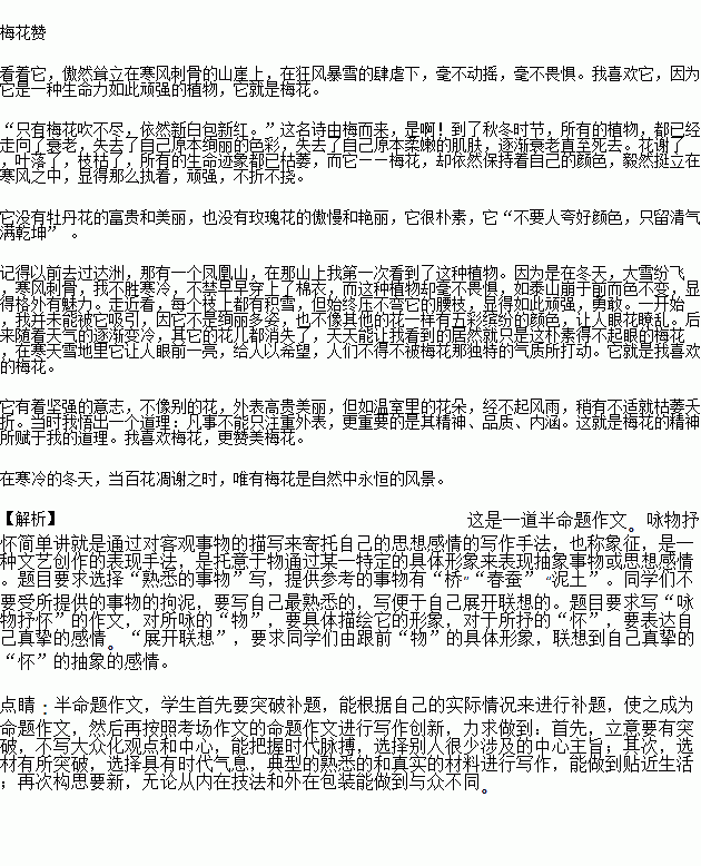 你該如何抉擇作文開頭