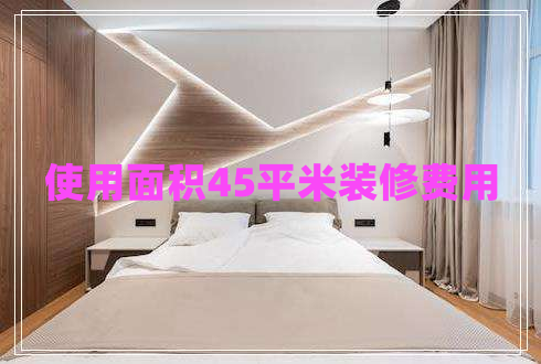 使用面積45平米裝修費(fèi)用 使用面積45平米裝修費(fèi)用