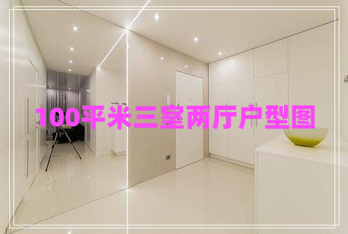 100平米三室兩廳戶型圖