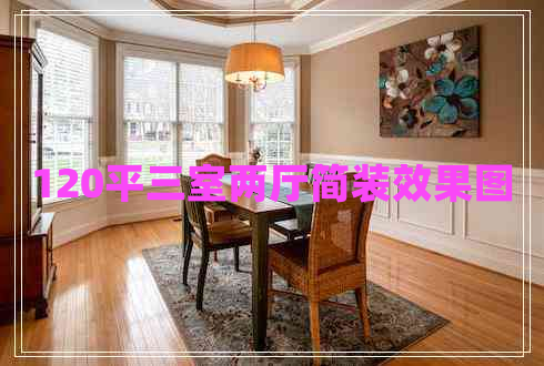 120平三室兩廳簡裝效果圖