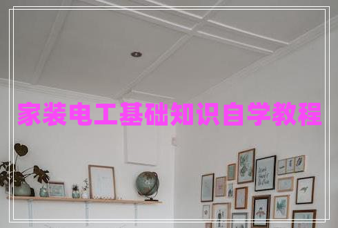 家裝電工基礎(chǔ)知識自學(xué)教程