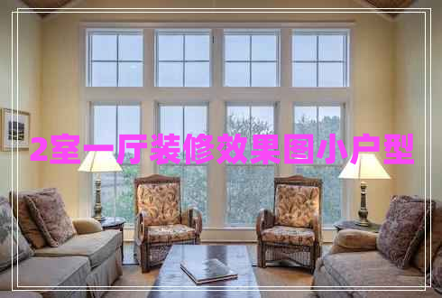 2室一廳裝修效果圖小戶型