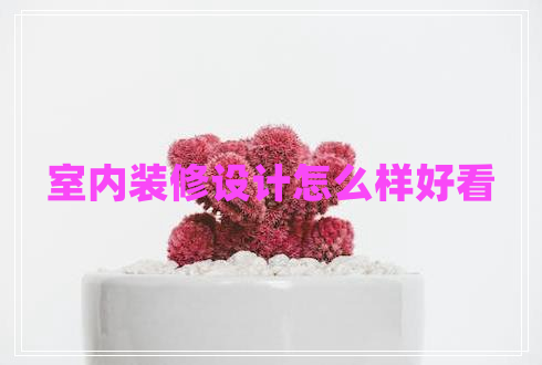 室內(nèi)裝修設(shè)計(jì)怎么樣好看