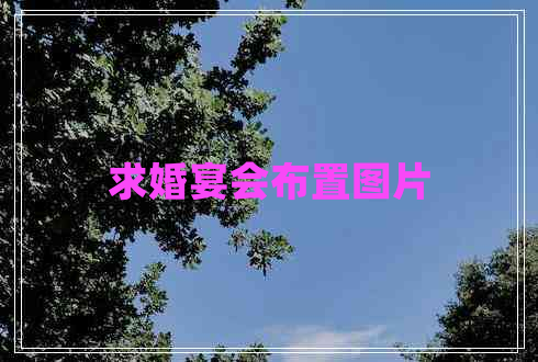 求婚宴會(huì)布置圖片