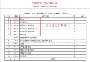 自考漢語言本科加考科目