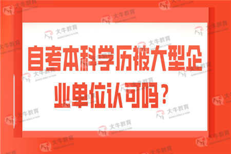 企業(yè)可認同自考本科學(xué)歷