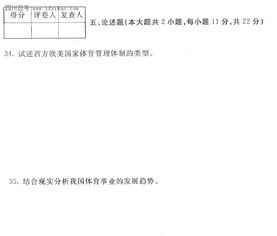 自考本科體育史題型