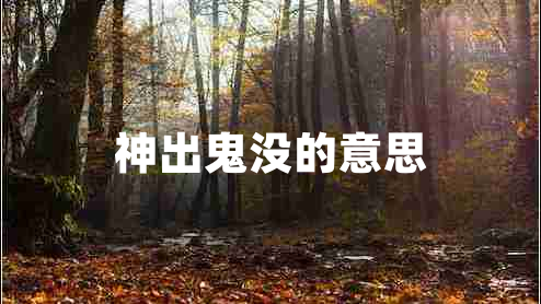 神出鬼沒的意思