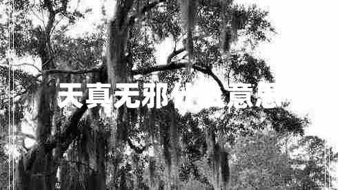 天真無(wú)邪什么意思