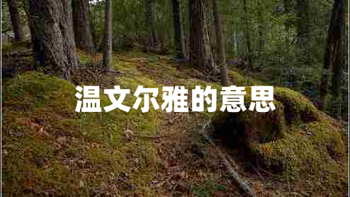 溫文爾雅的意思