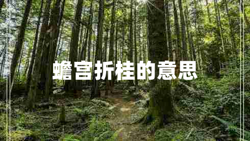 蟾宮折桂的意思