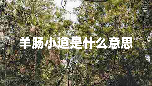 羊腸小道是什么意思