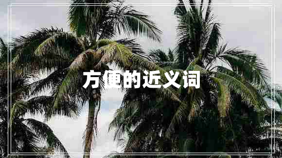 方便的近義詞 方便的近義詞