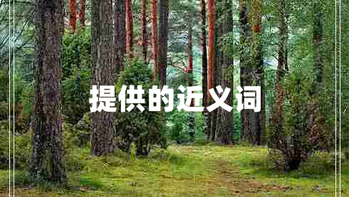 提供的近義詞