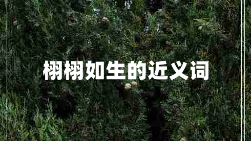 栩栩如生的近義詞