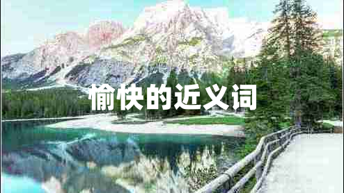 愉快的近義詞 愉快的近義詞