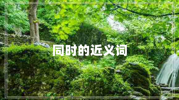 同時(shí)的近義詞